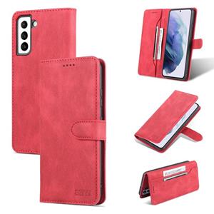 Voor Samsung Galaxy S22 + 5G AZNS DREAM II HUID VOELHUIS HORIZONTELIJKE SLIP LEREN (ROOD)