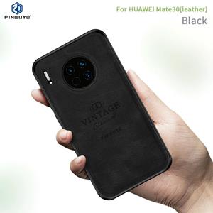 PINWUYO Voor Huawei Mate 30 5G (leder)  Zun-serie PC + TPU + Skin Waterproof Anti-fall All-inclusive Beschermhoes(Zwart)