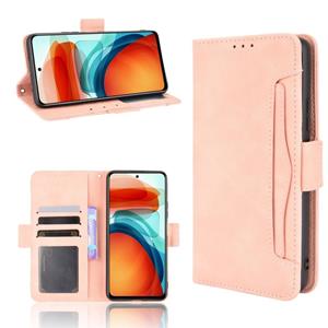 huismerk For Xiaomi Redmi Note 10 Pro 5G / Poco X3 GT Skin Feel Calf Pattern Horizontal Flip Leather Case with Holder & Card Slots & Photo Frame(Pink)