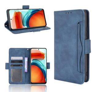 huismerk For Xiaomi Redmi Note 10 Pro 5G / Poco X3 GT Skin Feel Calf Pattern Horizontal Flip Leather Case with Holder & Card Slots & Photo Frame(Blue)