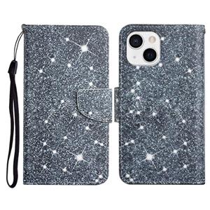 huismerk Geschilderd Patroon Horizontale Flip Lederen Case met Houder & Card Slot & Portemonnee voor iPhone 13 Mini (Gypsophila)