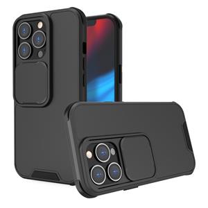 huismerk Omhoog en omlaag Schuifcamera Cover Ontwerp Schokbestendig TPU + PC-beschermhoes voor iPhone 13