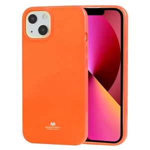 goospery Goosspery Jelly TPU Fluorescentie Schokbestendig en Krashoes Voor iPhone 13 (Oranje)