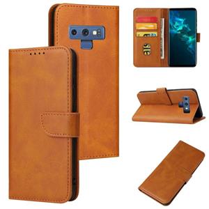 huismerk For Samsung Galaxy Note9 Calf Texture Buckle Horizontal Flip Leather Case with Holder & Card Slots & Wallet(Khaki)