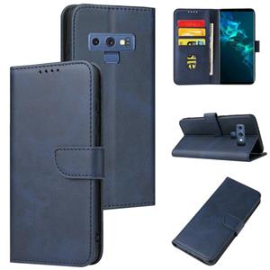 huismerk For Samsung Galaxy Note9 Calf Texture Buckle Horizontal Flip Leather Case with Holder & Card Slots & Wallet(Blue)