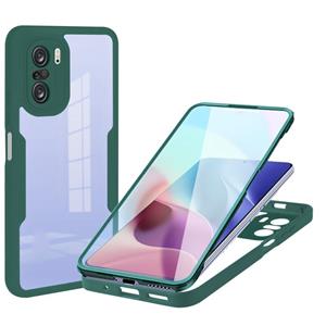 huismerk Voor Xiaomi Redmi K40 Acryl + TPU 360 graden volledige dekking telefoonhoesje