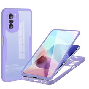 huismerk Voor Xiaomi Redmi K40 Acryl + TPU 360 graden volledige dekking telefoonhoes