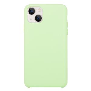 huismerk Solid Silicone Phone Case voor iPhone 13 (Mint Green)