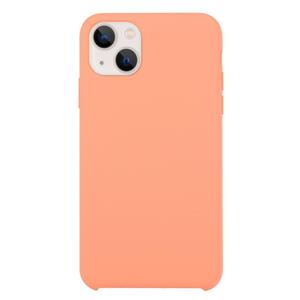 huismerk Solid Silicone Phone Case voor iPhone 13 (Begonia)