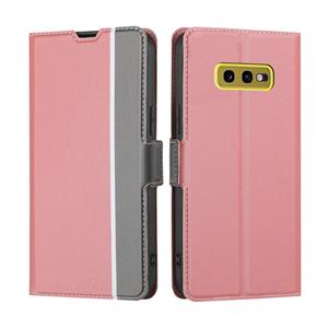 huismerk Voor Samsung Galaxy S10e Twill Texture Side -knop Lederen telefoonhoesje