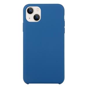 huismerk Solid Silicone Phone Case voor iPhone 13 (Cobalt Blue)