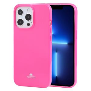 goospery Goosspery Jelly TPU Fluorescentie Schokbestendig en Krashoes Voor iPhone 13 Pro Max (Pink)