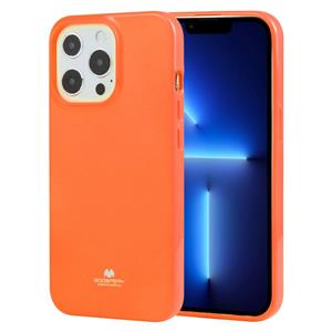 goospery Goosspery Jelly TPU Fluorescentie Schokbestendig en Krashoes Voor iPhone 13 Pro Max (Oranje)