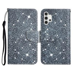 huismerk Voor Samsung Galaxy A32 5G Geschilderd Patroon Horizontale Flip Lederen Case met Houder & Card Slot & Portemonnee (Gypsophila)