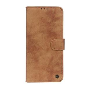 huismerk Voor Samsung Galaxy Note20 Ultra Antelope Texture Magnetic Buckle Horizontale Flip PU Lederen case met Kaartslots & Wallet & Holder(Bruin)