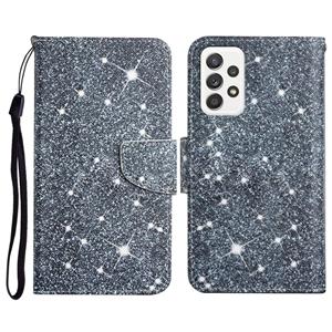 huismerk Voor Samsung Galaxy A52 5G / 4G Geschilderd Patroon Horizontale Flip Lederen Case met Houder & Card Slot & Portemonnee (Gypsophila)