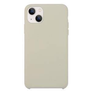 huismerk Solid Silicone Phone Case voor iPhone 13 (Rock Ash)