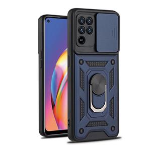 huismerk For OPPO A94 Sliding Camera Cover Design TPU+PC Protective Case(Blue)