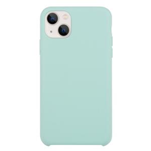 huismerk Solid Silicone Phone Case voor iPhone 13 (Emerald Green)