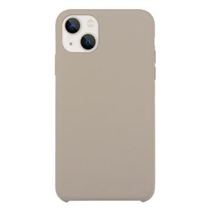 huismerk Solid Silicone Phone Case voor iPhone 13 (Pebble)