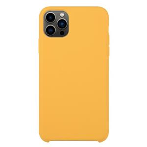 huismerk Solid Silicone Phone Case voor iPhone 13 Pro (Gold)