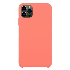 huismerk Solid Silicone Phone Case voor iPhone 13 Pro (Peach Red)