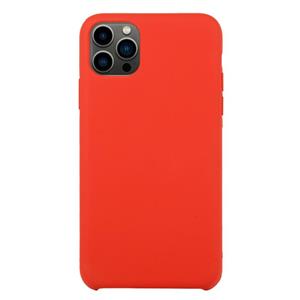 huismerk Solid Silicone Phone Case voor iPhone 13 Pro (China rood)