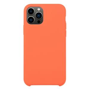 huismerk Solid Silicone Phone Case voor iPhone 13 Pro (Oranje rood)