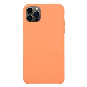 huismerk Solid Silicone Phone Case voor iPhone 13 Pro (Abrikoos Oranje)