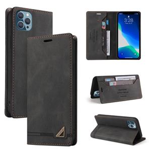 huismerk Huid voelt anti-diefstal borstel horizontale flip lederen tas met houder & kaart slots & portefeuille voor iphone 13 pro