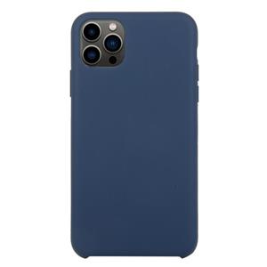 huismerk Solid Silicone Phone Case voor iPhone 13 Pro (Midnight Blue)