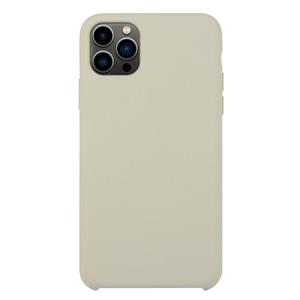 huismerk Solid Silicone Phone Case voor iPhone 13 Pro (Rock Ash)