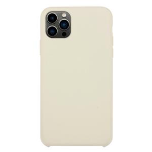 huismerk Solid Silicone Phone Case voor iPhone 13 Pro (antiek wit)