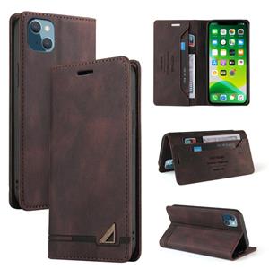 huismerk Huid voelt anti-diefstal borstel horizontale flip lederen tas met houder & kaart slots & portefeuille voor iphone 13 mini