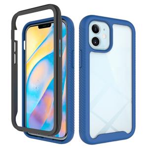 huismerk Voor iPhone 12 Starry Sky Solid Color Series Shockproof PC + TPU Beschermhoes (Royal Blue)