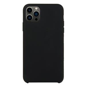 huismerk Solid Silicone Phone Case voor iPhone 13 Pro (Black)