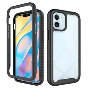 huismerk Voor iPhone 12 mini Starry Sky Solid Color Series Shockproof PC + TPU Beschermhoes(Zwart)