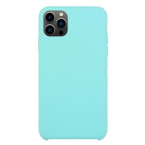 huismerk Solid Silicone Phone Case voor iPhone 13 Pro (Ice Blue)