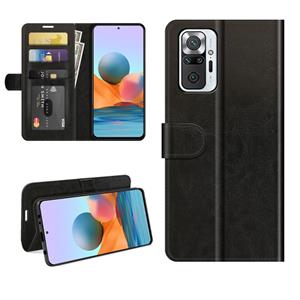 huismerk Voor Xiaomi Redmi Note 10 Pro / Note 10 Pro Max R64 Texture Enkele horizontale Flip Beschermhoes met houder Kaartsleuven & Portemonnee & Fotolijst (