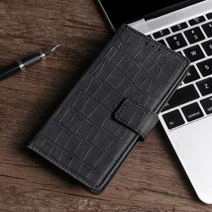 huismerk Voor Huawei Mate 20 Skin Feel Crocodile Texture Magnetische Sluiting Horizontale Flip PU Lederen Case met Houder & Card Slots & Portemonnee (Zwart)