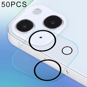 huismerk 50 stks HD Anti-Glare Achter Camera Lens Protector Gehard Glass Film voor iPhone 13