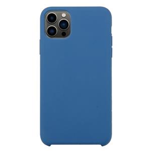 huismerk Solid Silicone Phone Case voor iPhone 13 Pro Max (zee blauw)