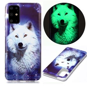 huismerk Voor Samsung Galaxy S20+ Lichtgevende TPU Soft Beschermhoes (Starry Sky Wolf)