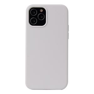 huismerk Solid Color Liquid Silicone Shockproof Protective Case For iPhone 13 mini(White)