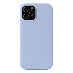 huismerk Solid Color Liquid Silicone Shockproof Protective Case For iPhone 13 mini(Lilac Purple)