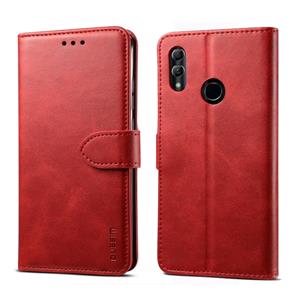 GUSSIM Voor Huawei P30 Lite  Business Style Horizontal Flip Leather Case met Holder & Card Slots & Wallet(Red)