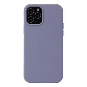 huismerk Solid Color Liquid Silicone Shockproof Protective Case For iPhone 13 mini(Lavender Grey)