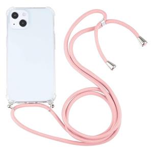 huismerk Schokbestendige Transparante TPU-beschermhoes met lanyard voor iPhone 13