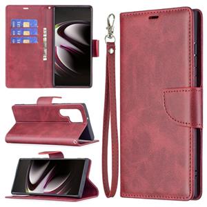 huismerk Voor Samsung Galaxy S22 Ultra 5G Retro Lamsvacht Textuur Pure Kleur Horizontale Flip Lederen Telefoonhoesje Met Houder & Card Slots & Portemonnee & La