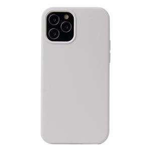 huismerk Solid Color Liquid Silicone Shockproof Protective Case For iPhone 13 Pro(White)